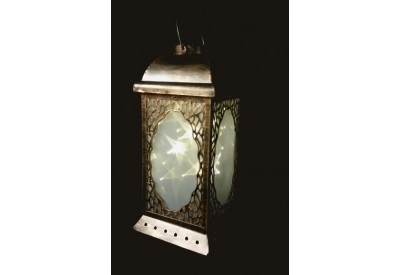 Luxa Moroccan Star Lantern in Bronze (Battery Operated /  34 x 17cm)